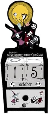 nightmare before christmas wooden block calendar