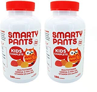 SmartyPants Children's All-in-One Multivitamin Plus Omega-3 Plus Vitamin D (2 pack 180ct total 360ct)
