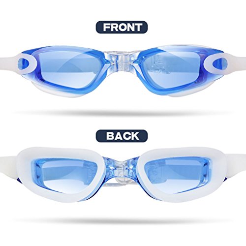 Zionor Swimming Goggles, G1 Polarized Swim Goggles with Mirror/Smoke