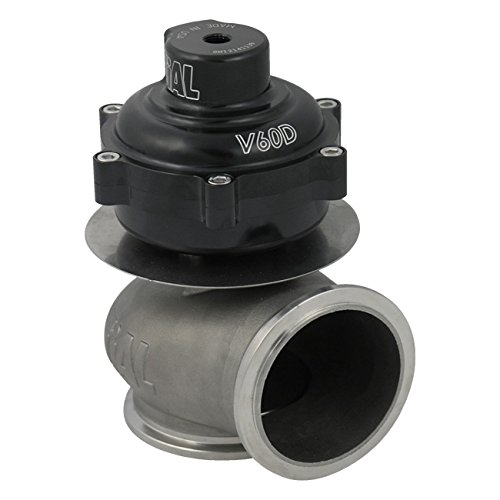 TiAL V60D Compressed Gas Wastegate - 2.90 psi/0.2 bar spring, Black Body