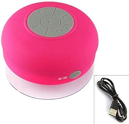 mini hifi waterproof wireless bluetooth handsfree mic suction speaker shower car