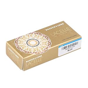 Bausch & Lomb Lacelle Premium Monthly Disposable Contact Lens (-4.00, Blue, 2 Lenses)