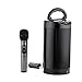 Kithouse K380F Wireless Microphone Karaoke Microphone Wireless Mic with Bluetooth Receiver Rechargeable Professional - UHF Dynamic FM Cordless Microphone For Singing Karaoke Speech(Elegant Gray)