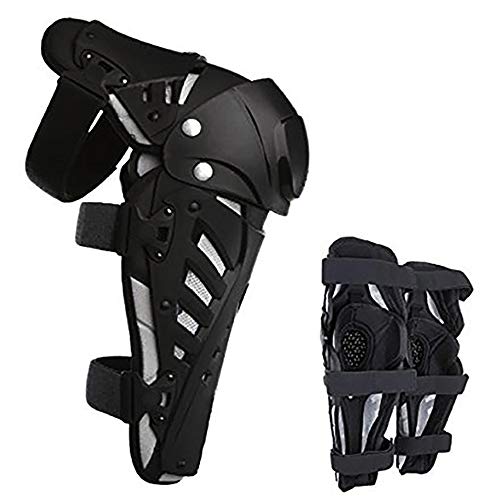 BMX Bike Knee Pads, Adult Adjustable Body Long Leg Sleeve Protective Gear Armor Pro Knee/Shin Brace Protection Crashproof Antislip for Guard Cycling and Multi Power Sports Motorcycle Mountain Racing