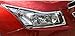 EZ Motoring Chrome Headlight Cover for 2009-2014 Chevrolet Chevy Cruze