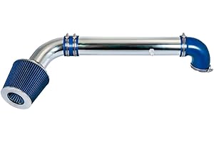 Rtunes Racing Short Ram Air Intake Kit + Filter Combo BLUE Compatible For 97-06 Wrangler 2.5L L4 / 4.0L L6