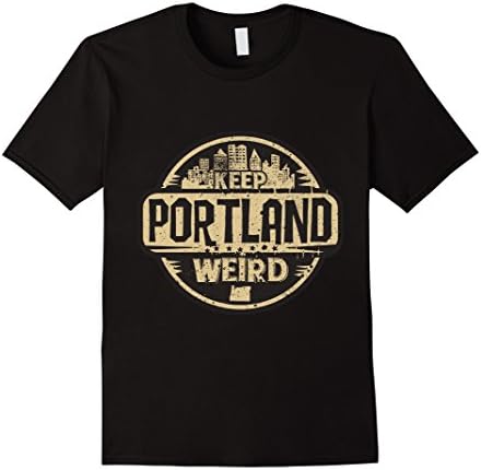 Mens Keep Portland Oregon Weird Funny T-Shirt XL Black