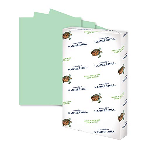 Hammermill Colored Paper, 20 lb Green Printer Paper, 8.5 x 141 Ream