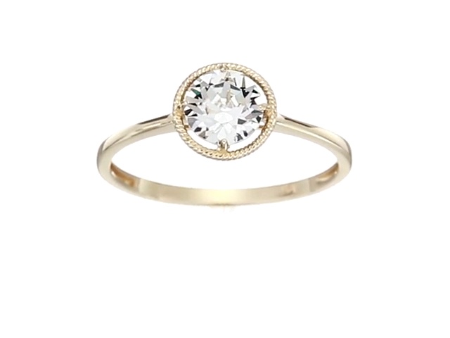 10k-Gold-Round-Cut-Birthstone-Ring-made-with-Swarovski-Crystal