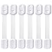 Adoric Child Safety Locks 6 Pack 3M Adhesive Included, No Drilling Child Proof Cabinet Locks with Adjustable Strap and Latch for Cabinets, Drawers, Appliances, Toilet Seat and Fridge