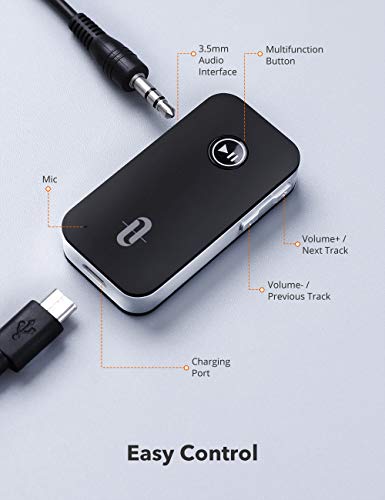 5 TT+BR05+TaoTronics+Receptor+Bluetooth+Negro