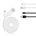 [Apple MFi Certified] Lightning To USB Cable Unique TangleFree Flat Style 4 Ft /1.2m Length Slim Connector Head for iPhone iPad White by Chromo Inc