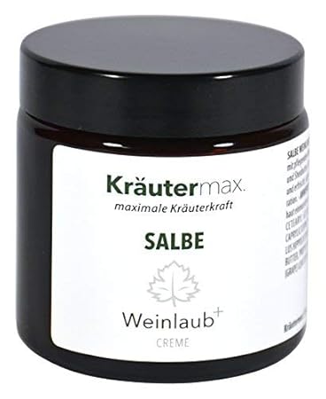 Weinlaub Salbe 100 ml • Hautbalsam mit Rosskastanie, Rotem Weinlaub, Ringelblume, Jojobaöl und Sheabutter • Balsam auch gesuc