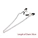 Kocome Metal Nipple Clamps With 30cm Chains Nipples Clips Adult Games Couples Sex Toys