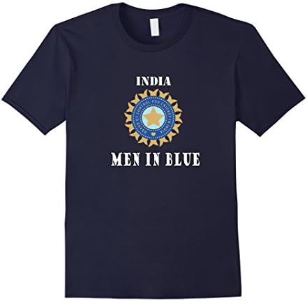 Men's India National Cricket T-shirt | Men in Blue Medium Navy