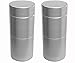 Herb Stash Jars | 2 Solid Aluminum Airtight Smell Proof Containers #1 Best Way To Preserve Spices & Herbs