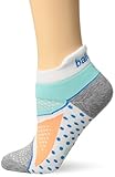 Balega Enduro V-Tech No Show Socks For Men and Women, White/Aqua, Small