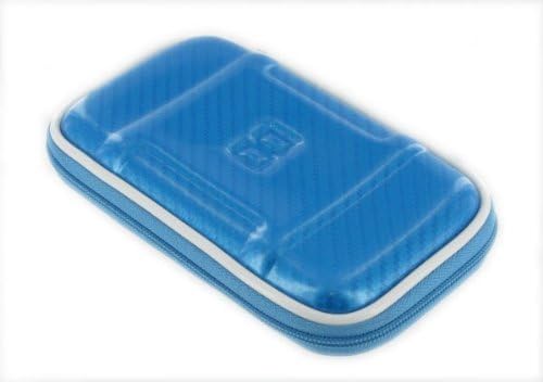 EVA Hard Shell (Candy Blue) Carrying Case for Toshiba Canvio Plus 500GB USB 2.0 Portable External Hard Drive E05A050CAU2XK - Raven Black