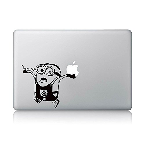 Minion Holding A Banana And Apple Despicable Me Minions Macbook Decal Vinyl Sticker Apple Mac Air Pro Laptop Sticker
