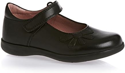 Petasil Girls Bonnie 4975 Black Leather School Shoes 4975