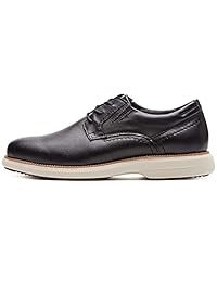LAOKS - Zapatillas de vestir para hombre, de piel auténtica, con cordones casuales, de Oxford Wingtip