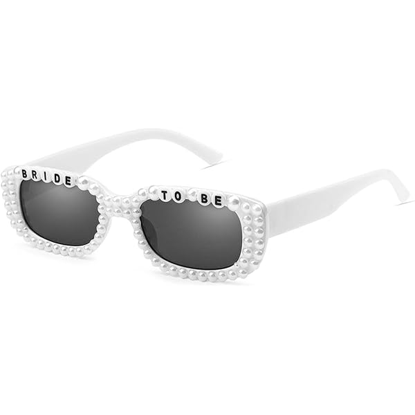 Bride Sunglasses for Bachelorette White Cat Eye Glasses for  display picture 1