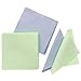 JUANYA 100pcs Jewelry Cleaning Cloth Polishing Cloth for Sterling Silver Gold Platinum (Green Blue)
