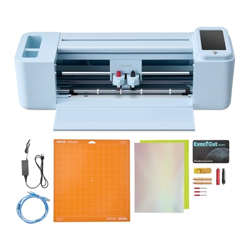 VEVOR Vinyl Cutting Machine, 12 in, Touchscreen-Controlled Vinyl Cutter, 20000+…