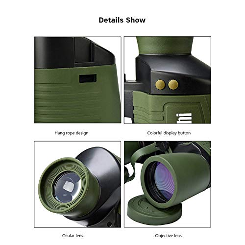 Microscopes & Endoscope,Maserfaliw Binocular Telescope,Beileshi 20x50 Mini 20X BAK4 Prism Fully Multi-coated Lens Binocular Telescope - Green - Thumbnail 5