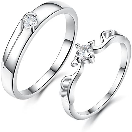 Global Jewelry Brand New Amazing Titanium Stainless Steel "We Love Each Other" Wedding Band Set Anniversary/engagement/promise/couple Ring Best Gift! (His, 6)