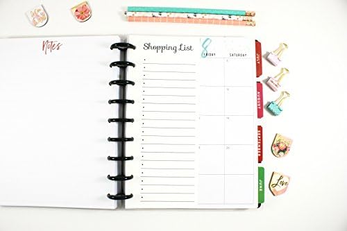 Half Page Shopping List for 9-Disc Classic Happy Planner, Classic Happy Planner Shopping List, Pre-punched Happy Planner Inserts, Remember List