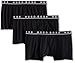 BOSS Hugo Men's 3-Pack Cotton Stretch Boxer Brief, Black, Large