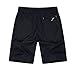 Sofishie Men's Quick Dry Shorts Zipper Pockets - Black - Medium