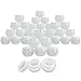 Beauticom® 36 Pieces 30G/30ML (1 Oz) White Frosted Container Jars with Inner Liner for Makeup, Creams, Cosmetic Beauty Product Samples - BPA Free