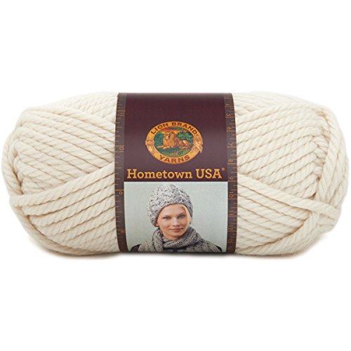 Lion Brand Yarn 135-098P Hometown USA Yarn, Houston Cream