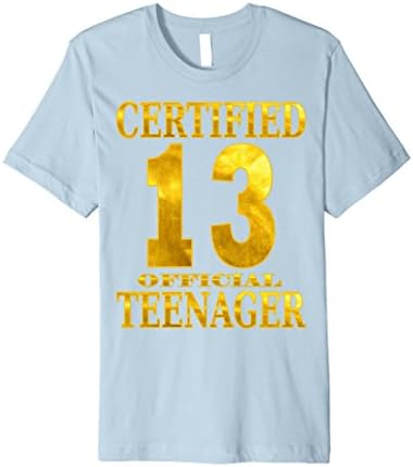 Mens Women's Women's Funny Girls 13th Birthday Official Teenager  Small Baby Blue