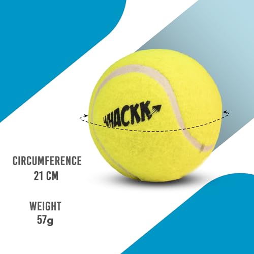 WHACKK Junior Cricket Kit Size 5 Ivory Blue | Complete Cricket Set for Kids Age 8-11 | Beginner Practice Kit for Boys & Girls, Tennis Ball Cricket 3