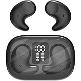 Piluyaa Sleep Earbuds Bluetooth in Ear Light-Weight Headphones, Mini Invisible Earplugs Small Design for Side Sleepers, 58H Playtime with Charging Case, Clear Calls& Noise Block-Black