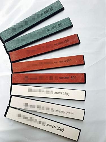 ASMGroup Whetstone Knife Sharpener 8pcs/lot 60#80#180#400#800#1500#2000#3000# sharpening stone grinding whetstone for kitchen knife sharpener system