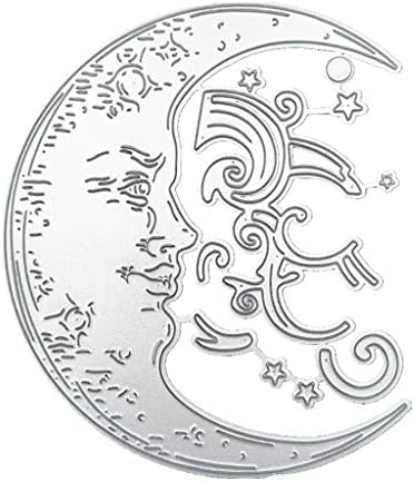 Cicitop Cutting Dies Carbon Steel Crescent Moon Cutting Die Embossing Stencil Template Mold DIY Paper Art Handcraft Scrapbook Bookmark Card Decor