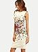Floerns Women's Sleeveless Floral Work Party Cocktail Bodycon Dress Multicolor S