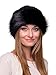 Futrzane Classic Trim Hat - Faux Fur Trimmed Hats for Women - Classy Fleece Cap (S, Black - Black Classic)