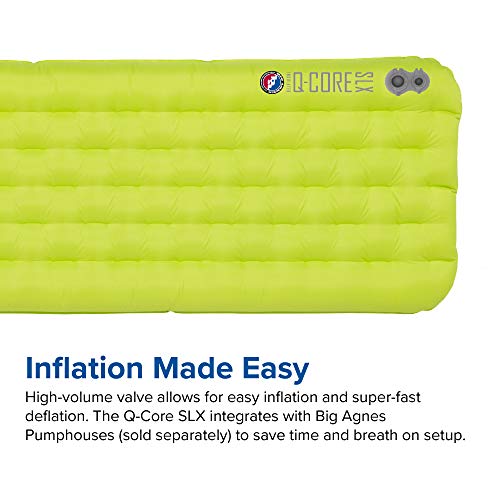 Big Agnes Q Core SLX Ultralight Sleeping Pad, Wide Long (25x78)