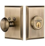 Nostalgic Warehouse New York Plate Single Cylinder Deadbolt Lock