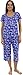 bSoft Women's Sleepwear Bamboo Short Sleeve Top and Capri Pajama Set