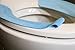 THE GUI’S HOUSEWARE Silicone Sticky Bathroom Warmer Washable Health Toilet Seat Cover Pads (Blue,ultra-thin type,thickness is 0.04inch)