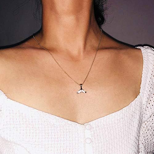LittleB Fashion Choker Mermaid Tail Pendent Necklace for Women and Girls (Silver)