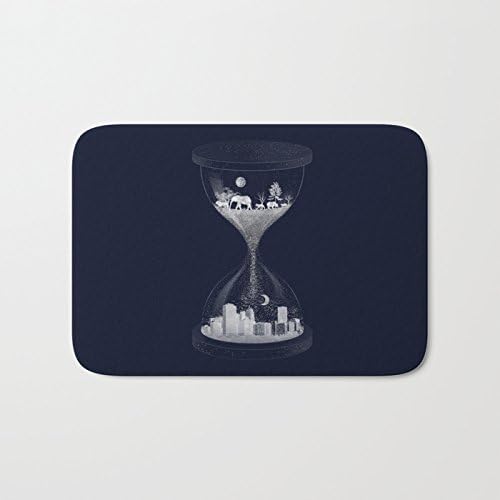 Ashasds Cushion Sand Timer Hourglass Two Worlds Creative Design Home Decorations Rug Rectangle Size 23.6x15.7,Multi-function Indoor Outdoor Beautiful Doormat