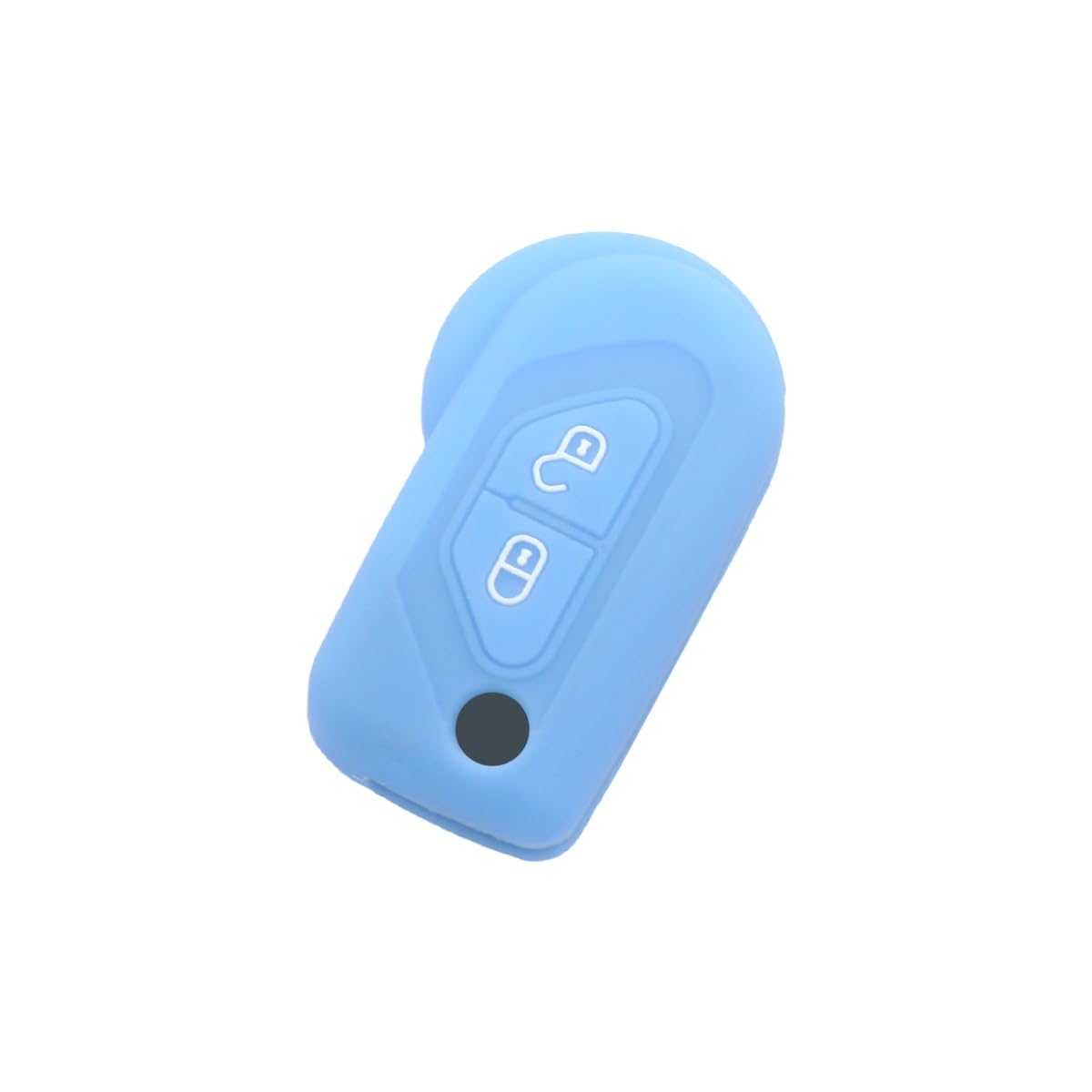 BROVACS Silicone Cover Protector Case Holder Skin Jacket Compatible with CITROEN 2 Button Flip Remote Key Fob CV4311 Light Blue