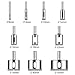 Diamond Drill Bits,Kusonkey [10-Pack] Hole Saw Core Bits Hollow Extractor Remover Set Tools for Granite/Ceramic/ Porcelain/Tiles/Glass/Marble